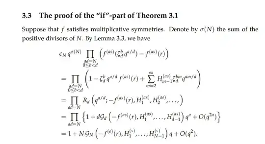 The proof of the "if"-part of Theorem 3.1