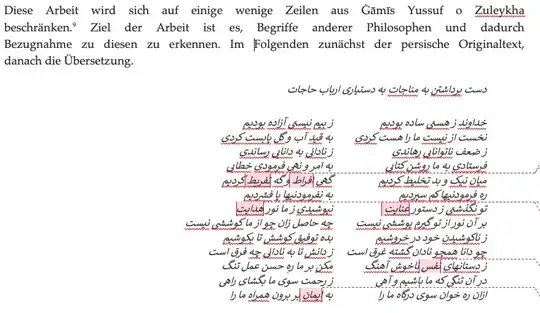 poem typeset in Microsoft Word