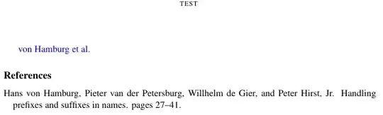 page contents with bibliography resp. references