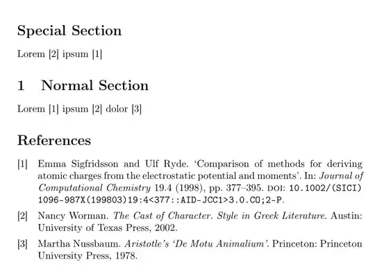 Special Section
Lorem [2] ipsum [1]
1 Normal Section
Lorem [1] ipsum [2] dolor [3]