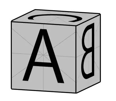 Dice with images on sides