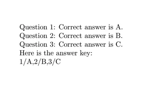 This is result that I get: