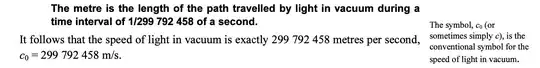 Two instances of c_0 symbol from the The International System of Units (SI) (PDF) (8th ed.) 2006 