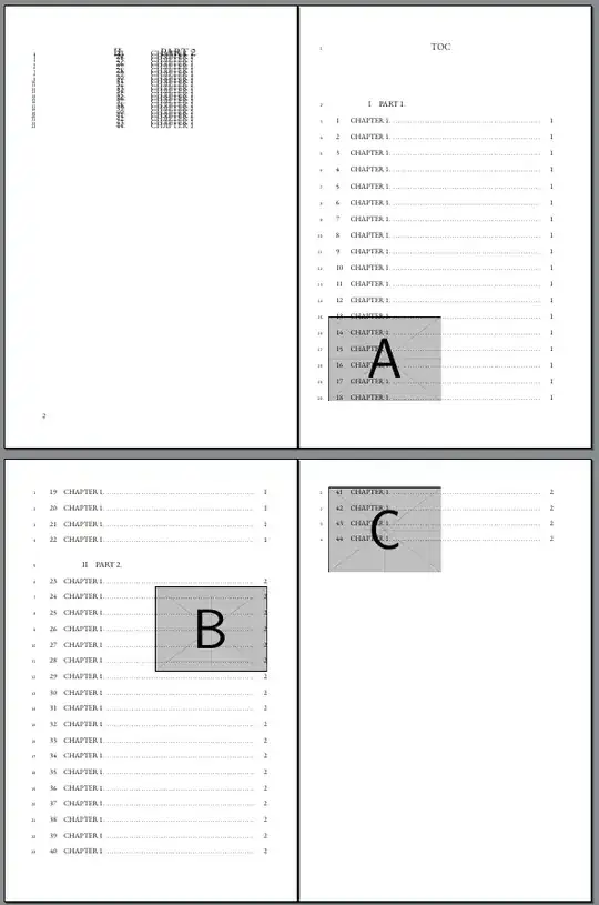 example with different files on different page location