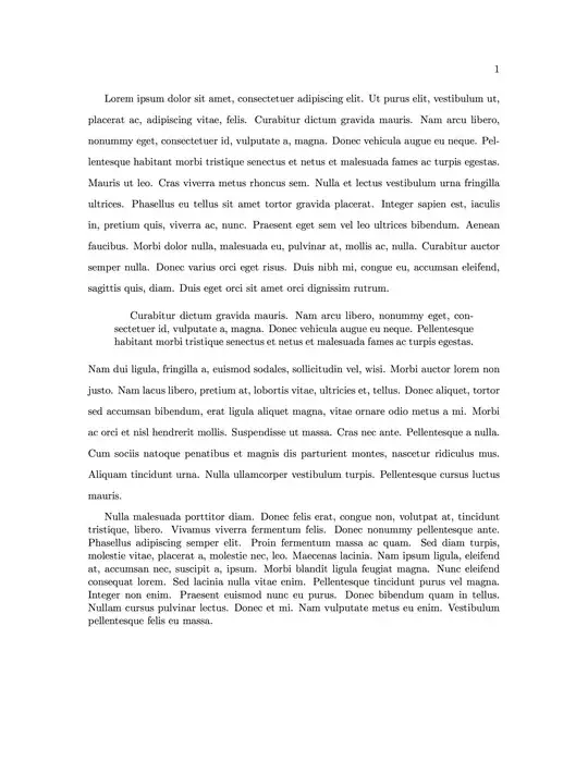 Printout with the correct spacing