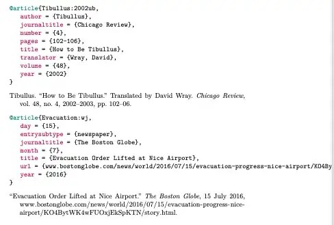 output of bibtex documentation