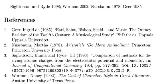 Another numbered bibliography