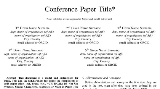 five authors on two lines