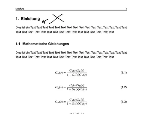 Image 1: Chapter 1 extends one page, spacing of Chapter 1 is off (0.9 cm)