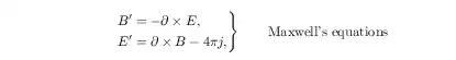 Maxwell's equations