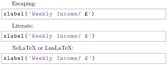 Different outputs using escaping; "literating"; and XeLaTeX/LuaLaTeX to include a £ symbol in a lstlisting