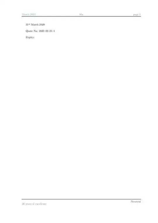 Gray header gives me extra line