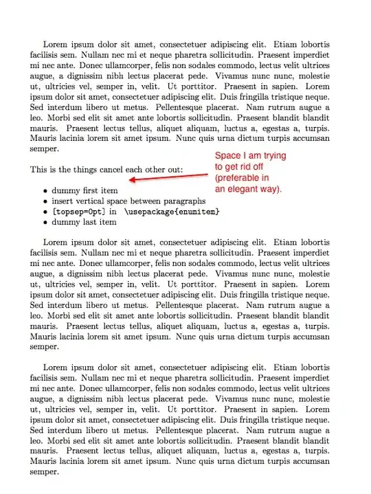 Space I am trying to get rid off