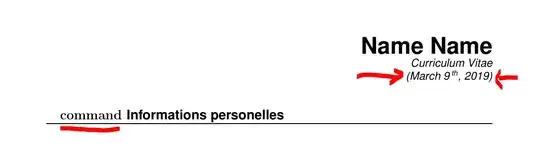 your code with correction