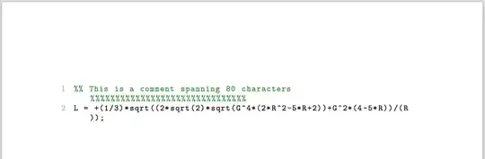Unnecessary line wrapping