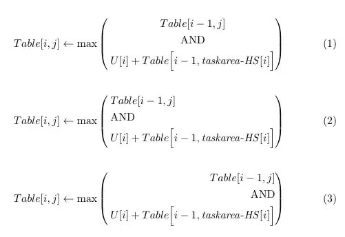 different alignments