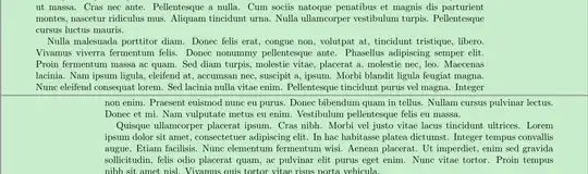 non-equal right margin