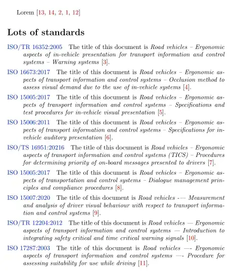 Standards biblist