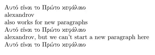 Αυτό είναι το Πρώτο κεφάλαιο
alexandrov
also works for new paragraphs
Αυτό είναι το Πρώτο κεφάλαιο
alexandrov, but we can’t start a new paragraph here
Αυτό είναι το Πρώτο κεφάλαιο