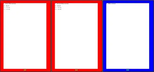 red and blue frames