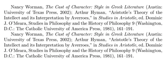 Nancy Worman, The Cast of Character: Style in Greek Literature (Austin: University of Texas Press, 2002); Arthur Hyman, “Aristotle’s Theory of the Intellect and its Interpretation by Averroes,” in Studies in Aristotle, ed. Dominic J. O’Meara, Studies in Philosophy and the History of Philosophy 9 (Washington, D.C.: The Catholic University of America Press, 1981), 161–191.