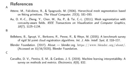 misaligned bibliography category marginpars