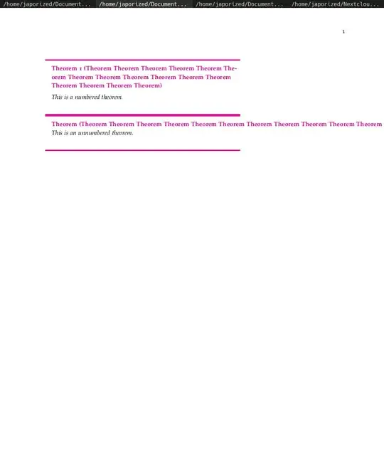 Numbered theorem vs Unnumbered theorem