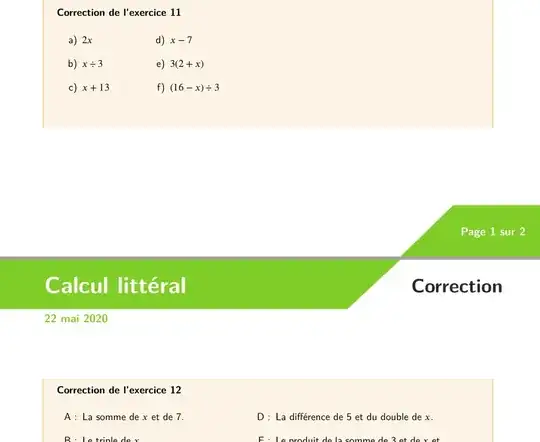 frame split accross pages