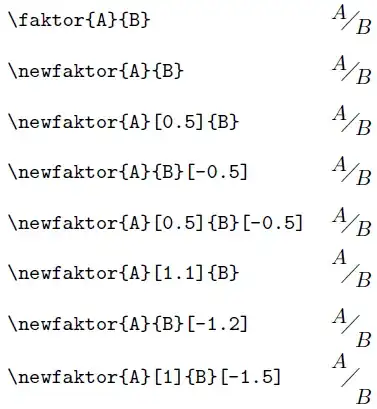 Different new faktor styles