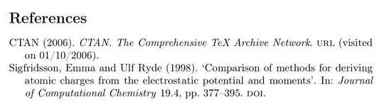 CTAN (2006). CTAN. The Comprehensive TeX Archive Network. url (visited on 01/10/2006).
Sigfridsson, Emma and Ulf Ryde (1998). ‘Comparison of methods for deriving atomic charges from the electrostatic potential and moments’. In: Journal of Computational Chemistry 19.4, pp. 377–395. doi.