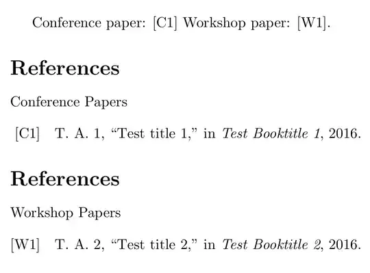 Conference paper: [C1] Workshop paper: [W1].