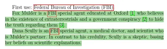 image of highlighted text