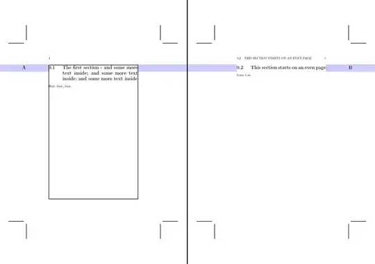 crop marks with fancy sections