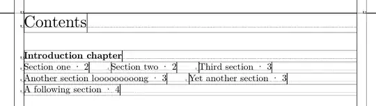 with boxes and struts