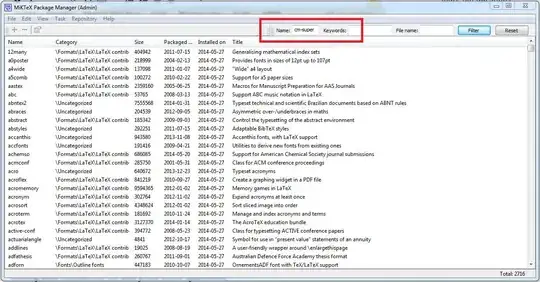 Miktex Package manager