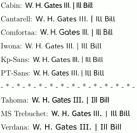 font test result: fonts with good distinction between I and l