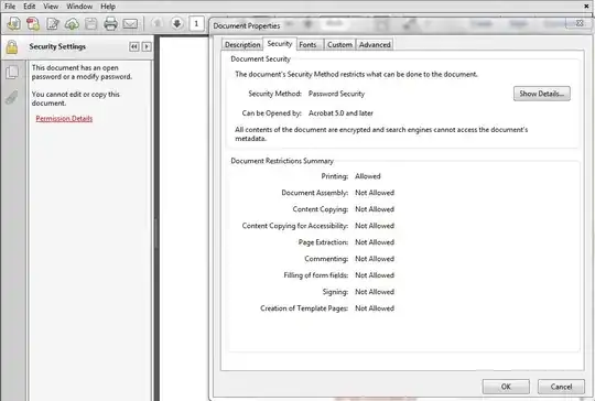 snapshot of document properties