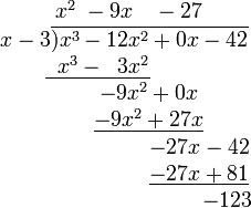 Polynomial Long Division