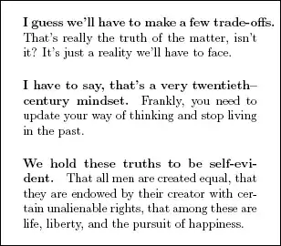 Document with weird line breaks