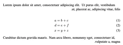 alignat in a Hebrew document
