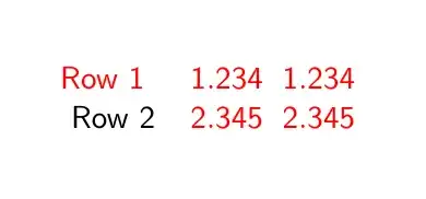 Screenshot of output