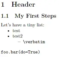 Output of the given example displaying markdown rendered by latex