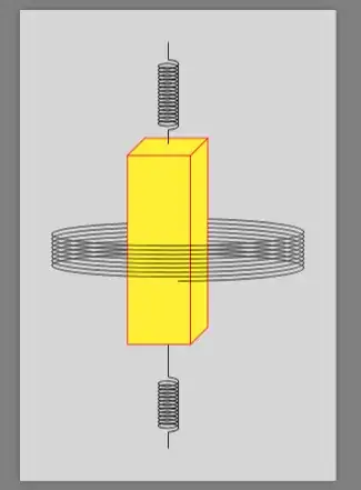Coil wrapped around magnet