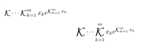 \ContFracOp with scalebox