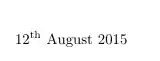 superscripted ordinals