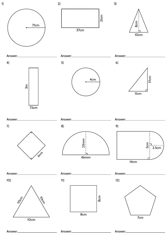 geometry worksheet