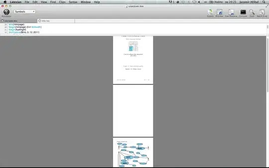 output result with blank page