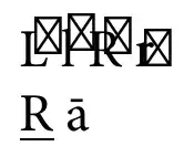 "Tofu latter and comparison between underling and macron.
