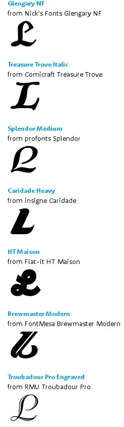 What the font suggestion 1