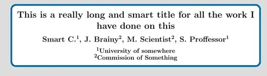 output of the code below